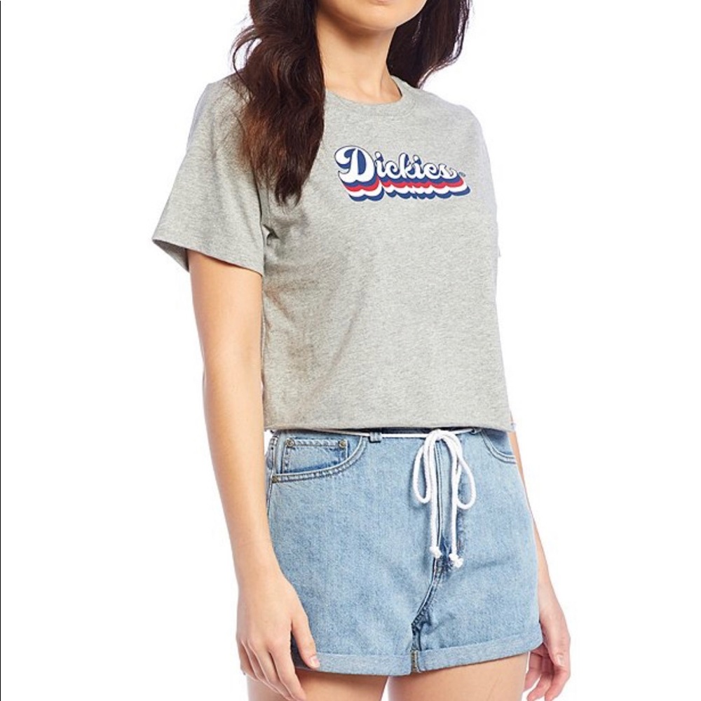 Dickies Americana Logo Graphic Cropped Tee